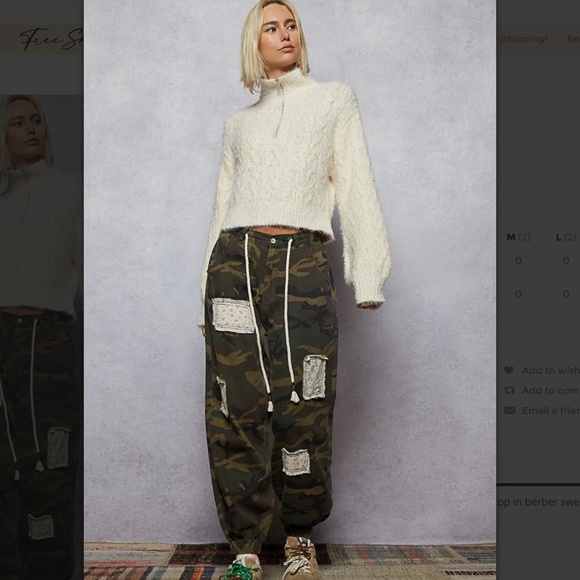 POL “ Francesca “ POL Berber 2 PIECE SWEATER SET 70 - Picture 5 of 10